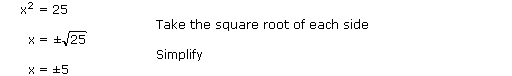 Compressed steps to solve a simple equation involving square roots Compressed steps to solve a simple equation involving square roots